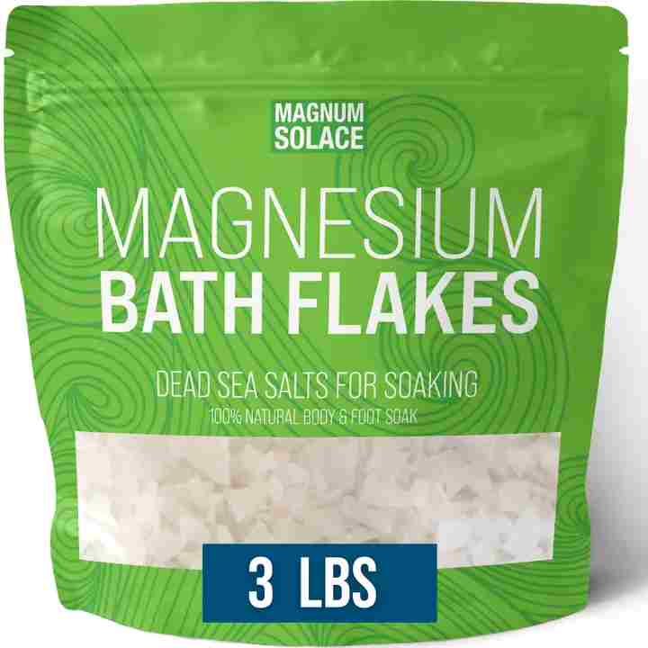 3 lb Magnesium Bath Flakes, Dead Sea Bath Salts, Bath Soak