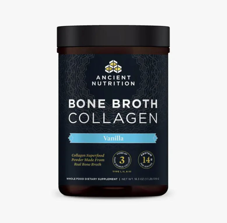 Ancient Nutrition Supplements - Bone Broth Collagen Vanilla 30 servings