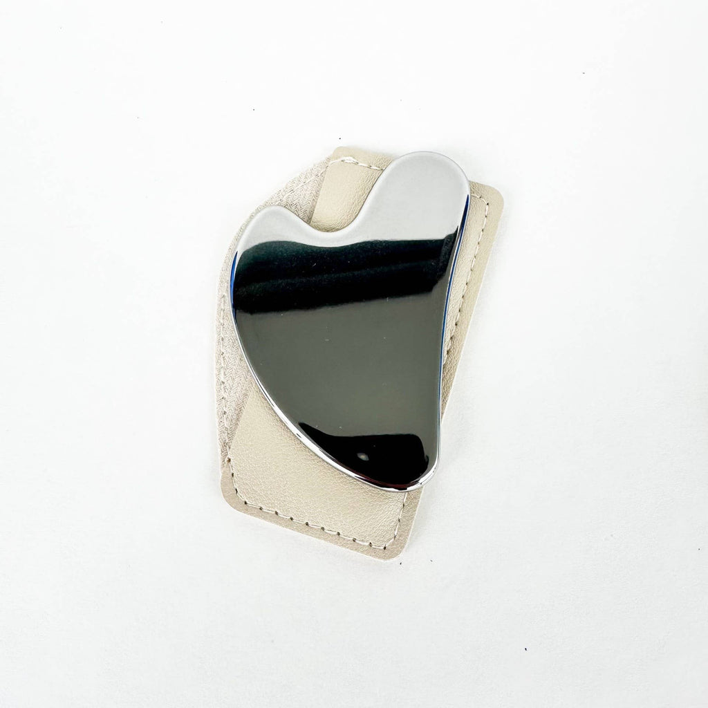 Elegant Stainless Steel Gua Sha: Gold