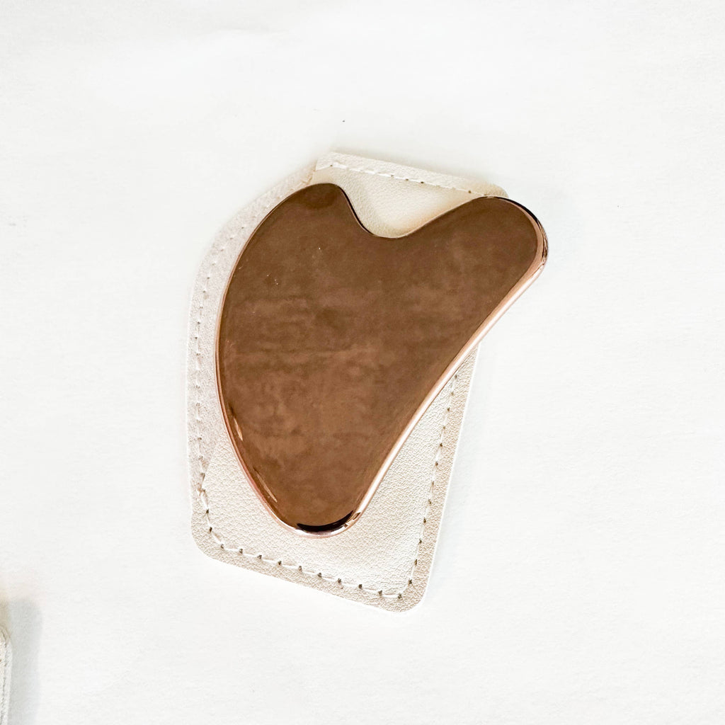 Elegant Stainless Steel Gua Sha: Silver