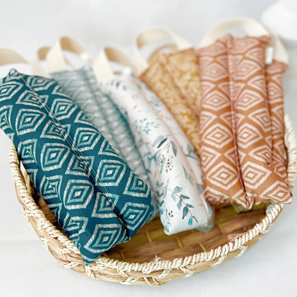 Hot/Cold Therapy Pack - Zen Garden Collection: Mustard, Add Handles : Scented