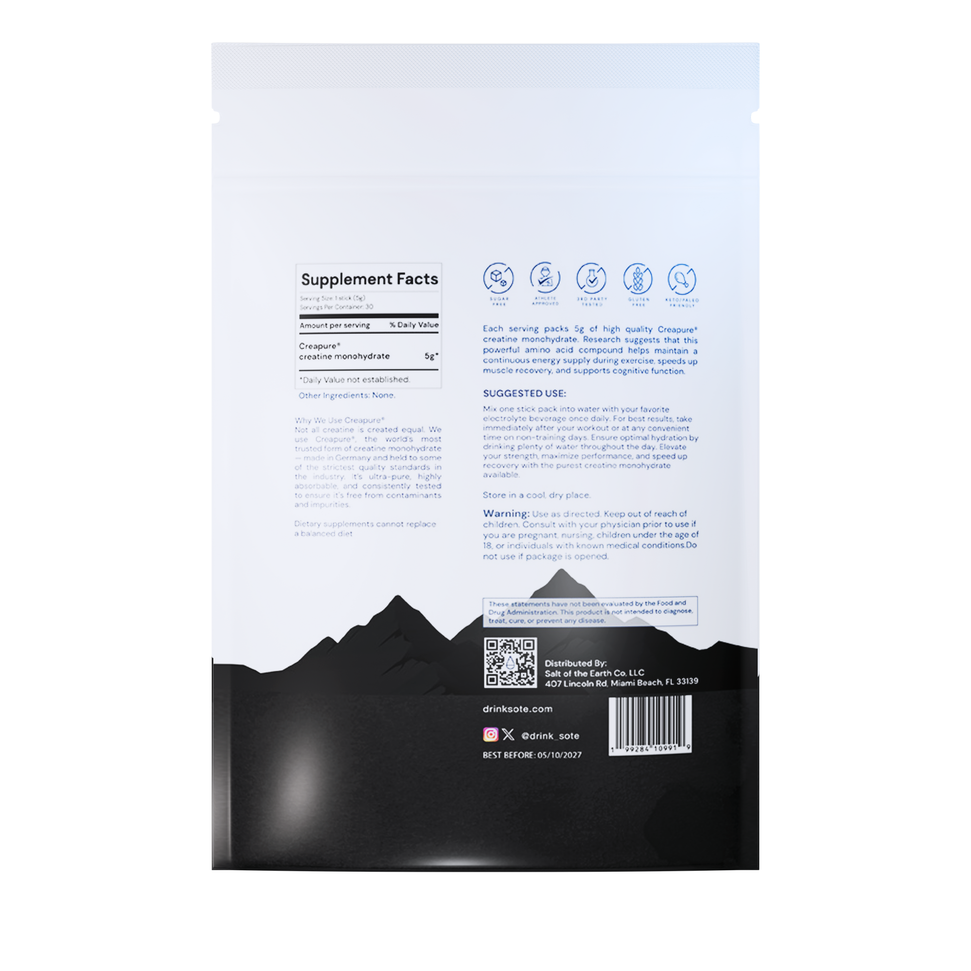 Salt of the Earth Creatine Monohydrate