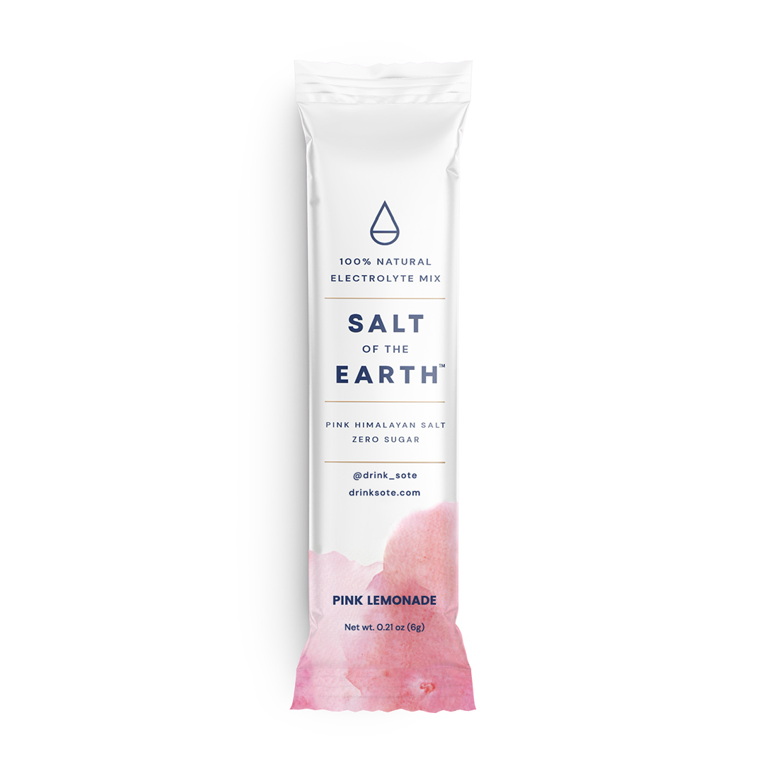 Salt of the Earth | Natural Electrolytes | Pink Lemonade: 30-stick bag