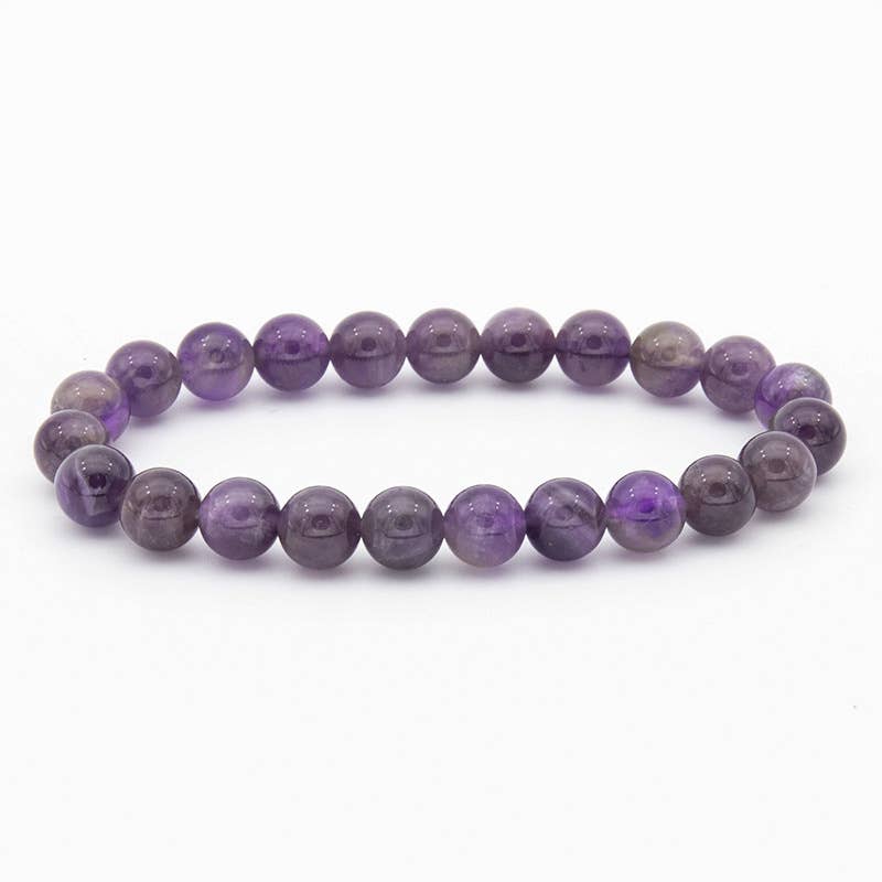 8MM Elastic Blue White Stone Bracelets