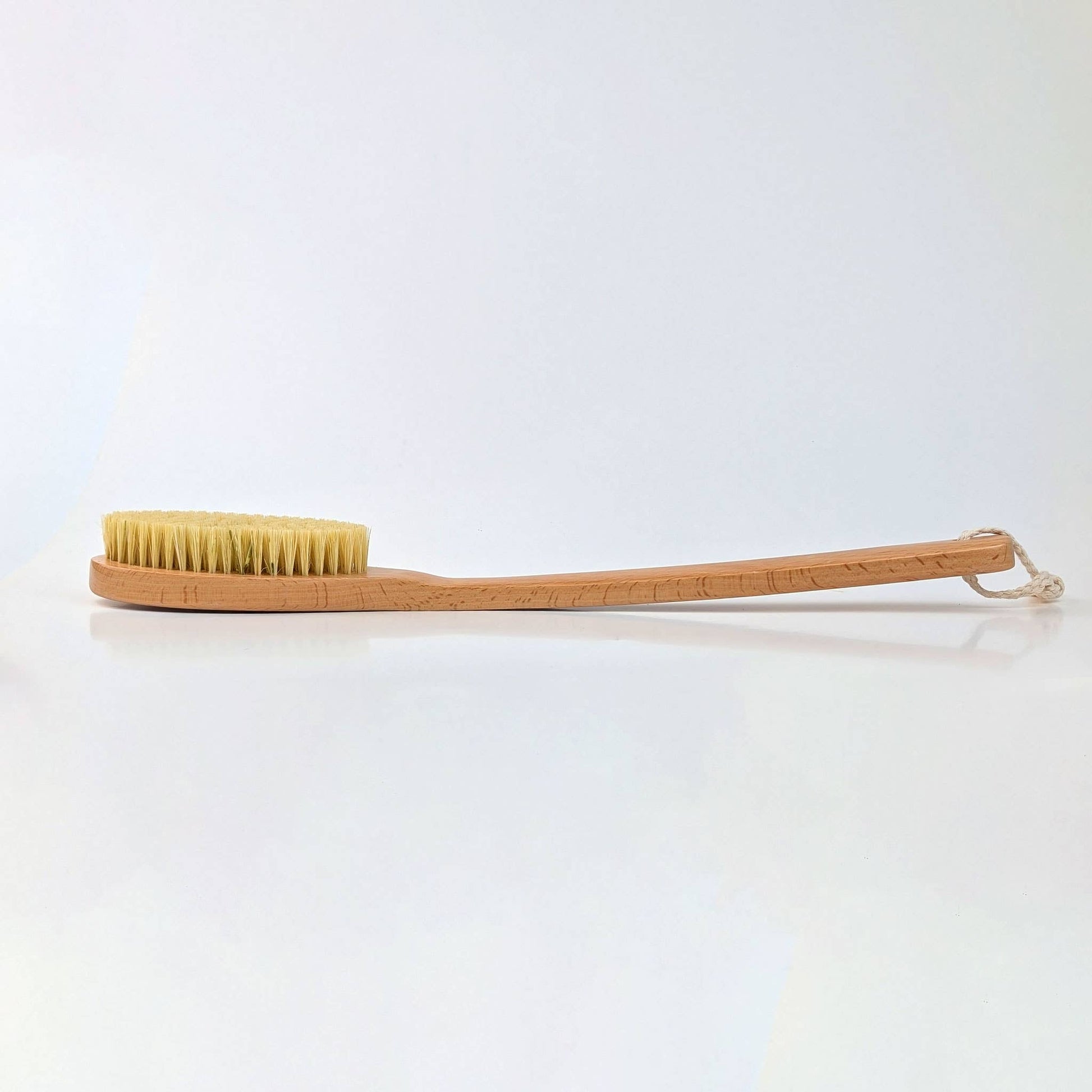 Long Handle Wooden Natural Sisal Dry Body Brush: Unbranded