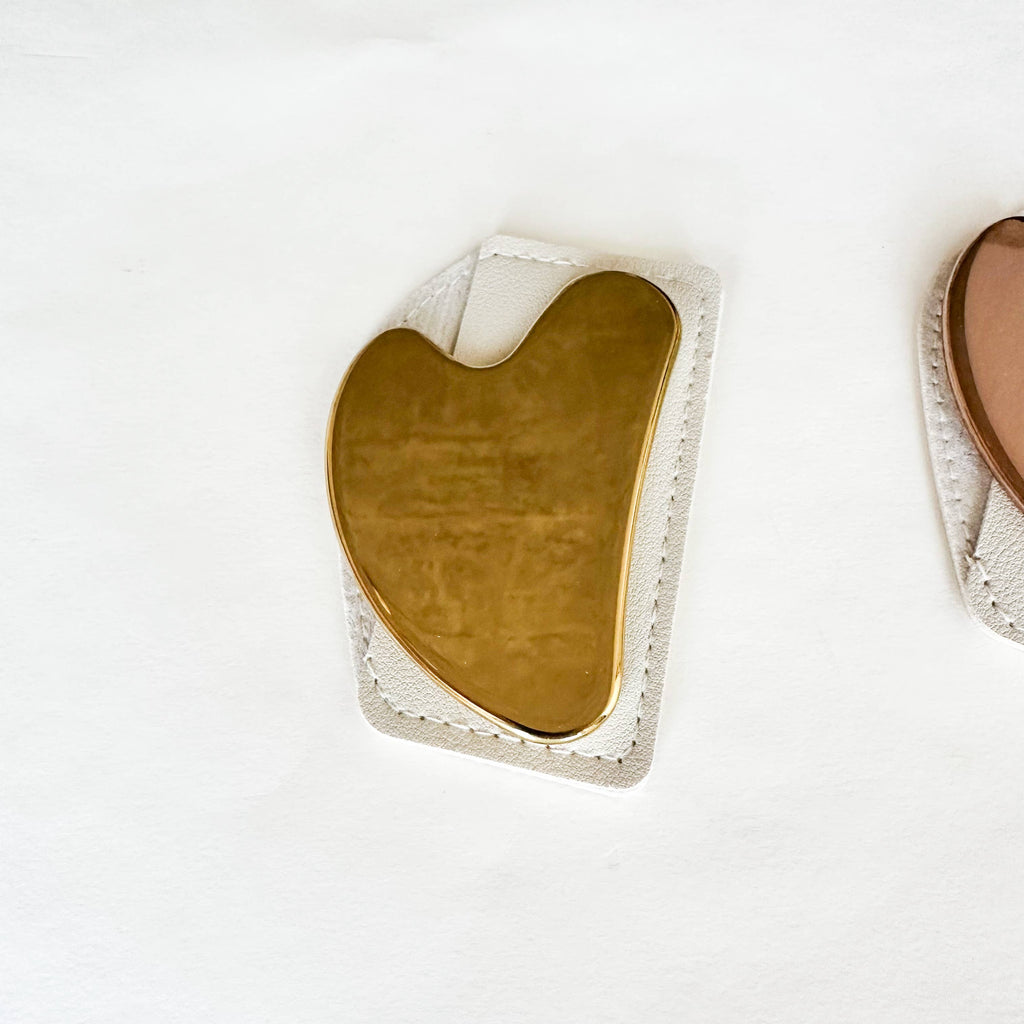 Elegant Stainless Steel Gua Sha: Gold