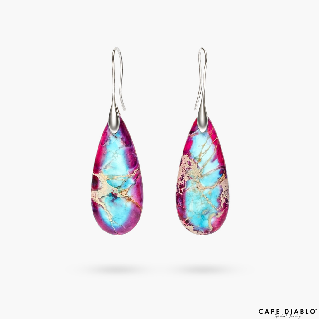 Tibetan Energy Jasper Earrings