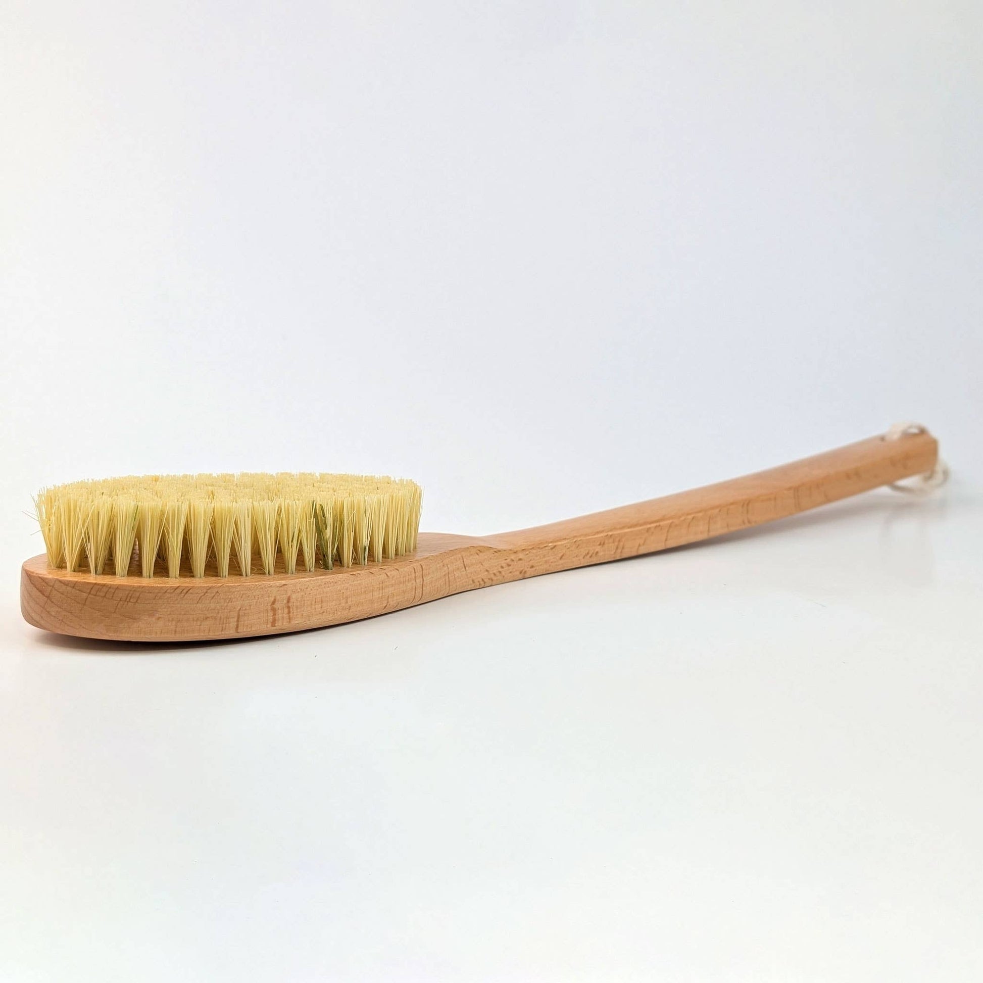 Long Handle Wooden Natural Sisal Dry Body Brush: Unbranded