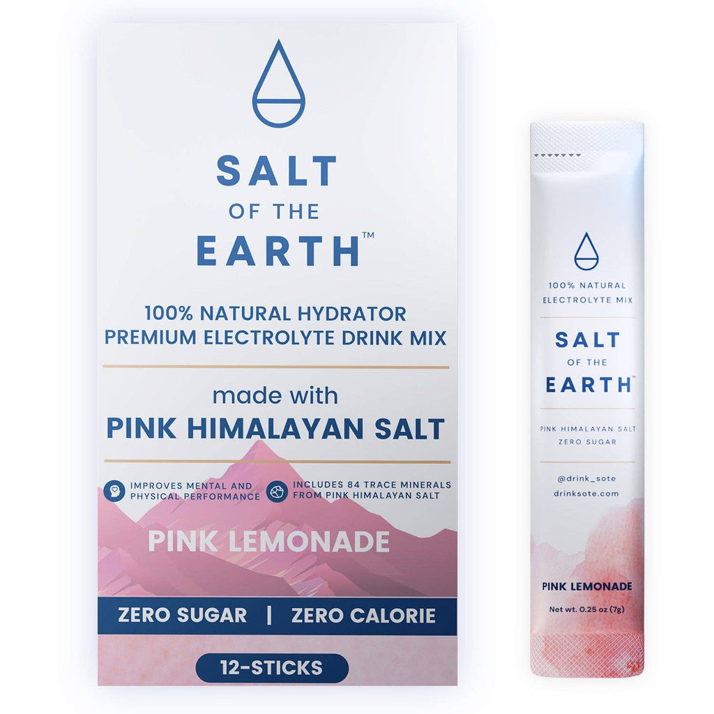 Salt of the Earth | Natural Electrolytes | Pink Lemonade: 30-stick bag