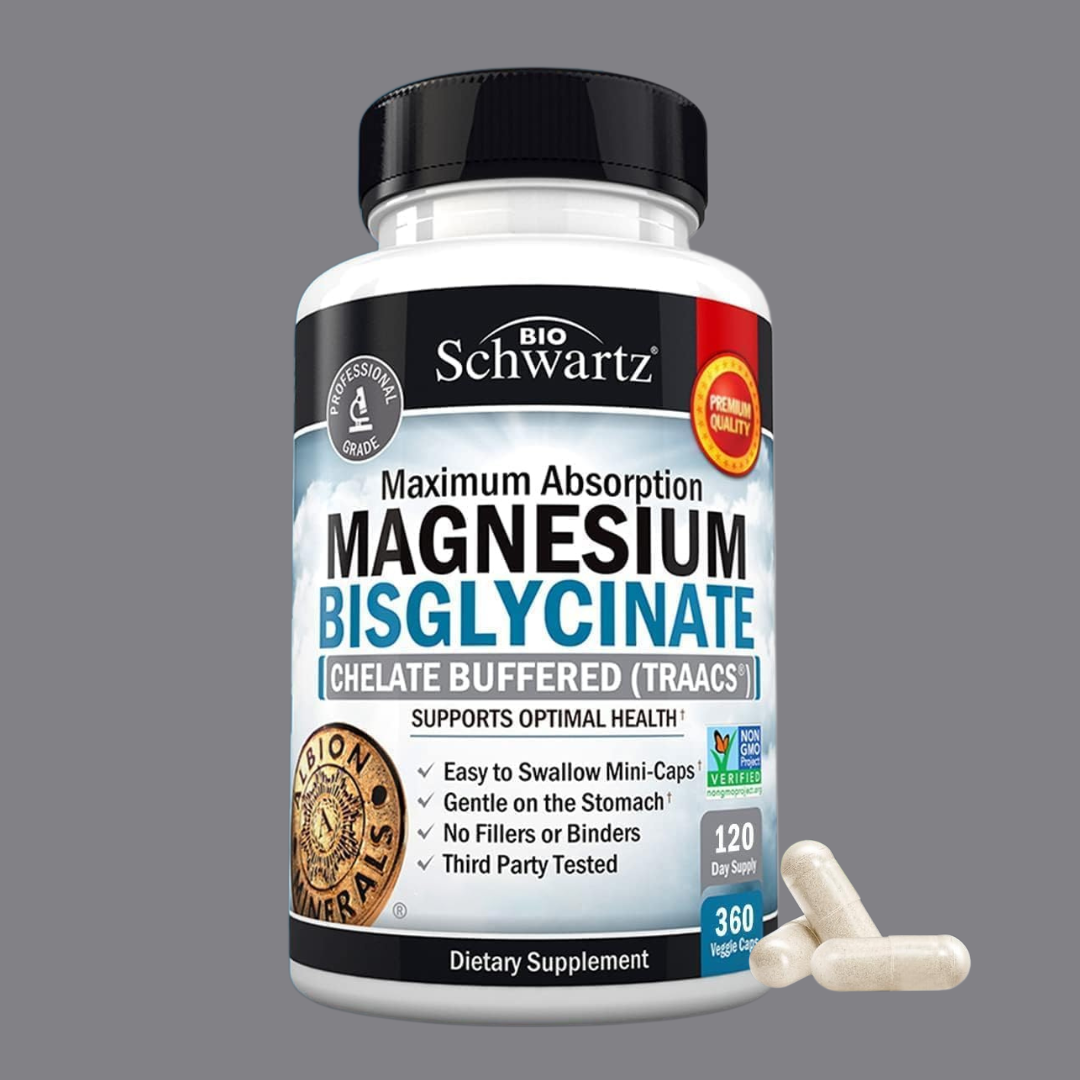 Magnesium Bisglycinate: Energy & Muscle Support (360 Cap)