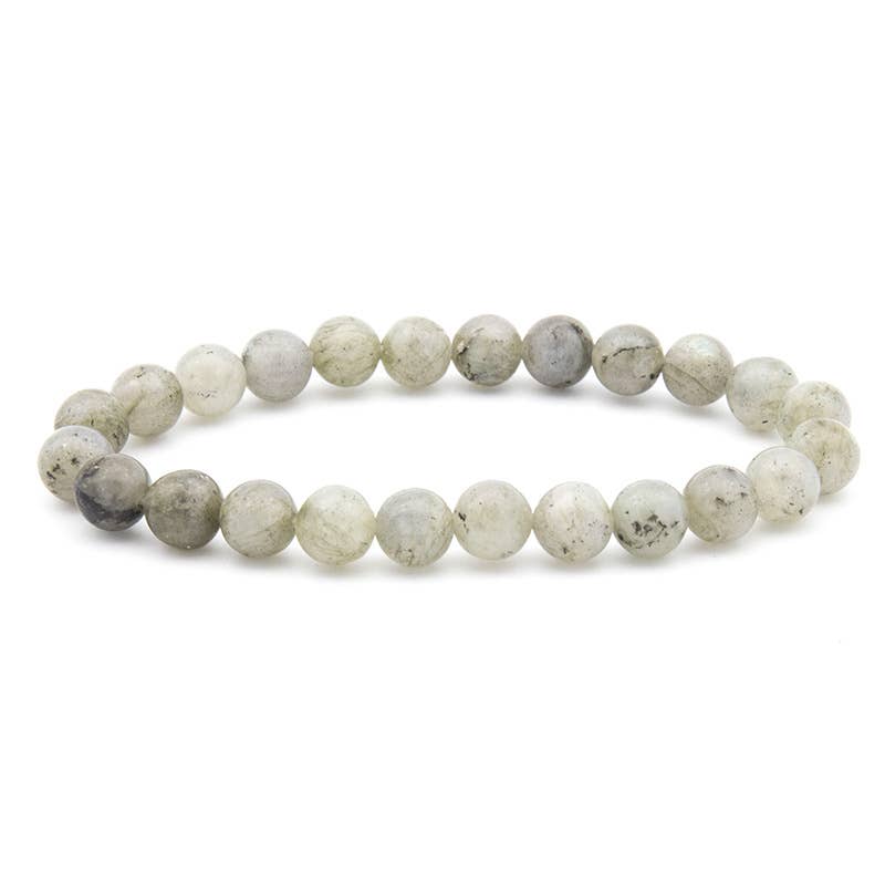 8MM Elastic Blue White Stone Bracelets