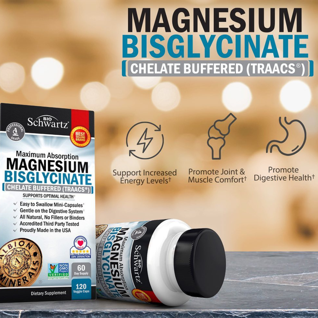 Magnesium Bisglycinate: Energy & Muscle Support (360 Cap)