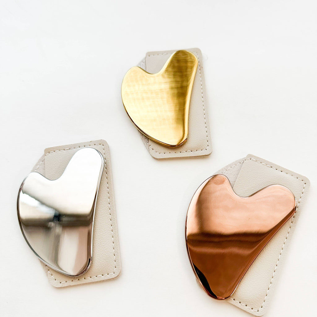 Elegant Stainless Steel Gua Sha: Gold
