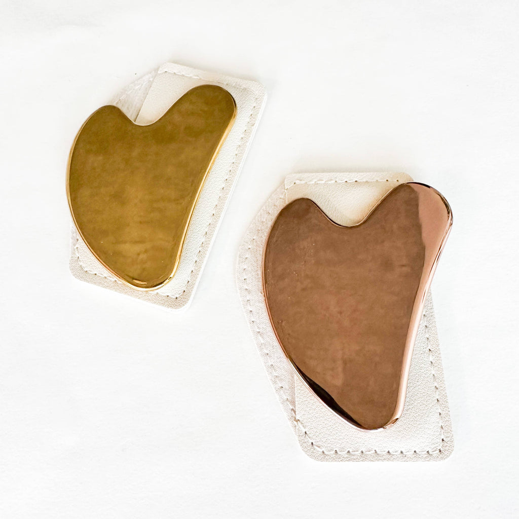 Elegant Stainless Steel Gua Sha: Silver