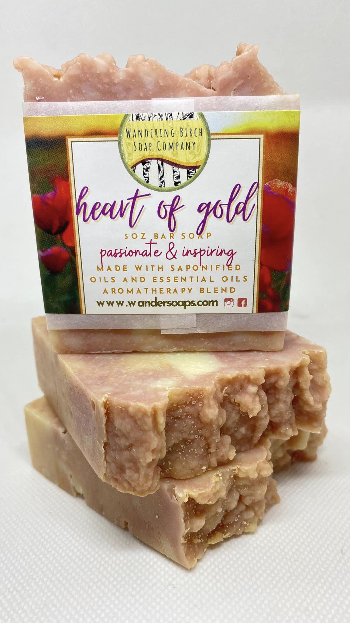 Wandering Birch Heart Of Gold Bar Soap