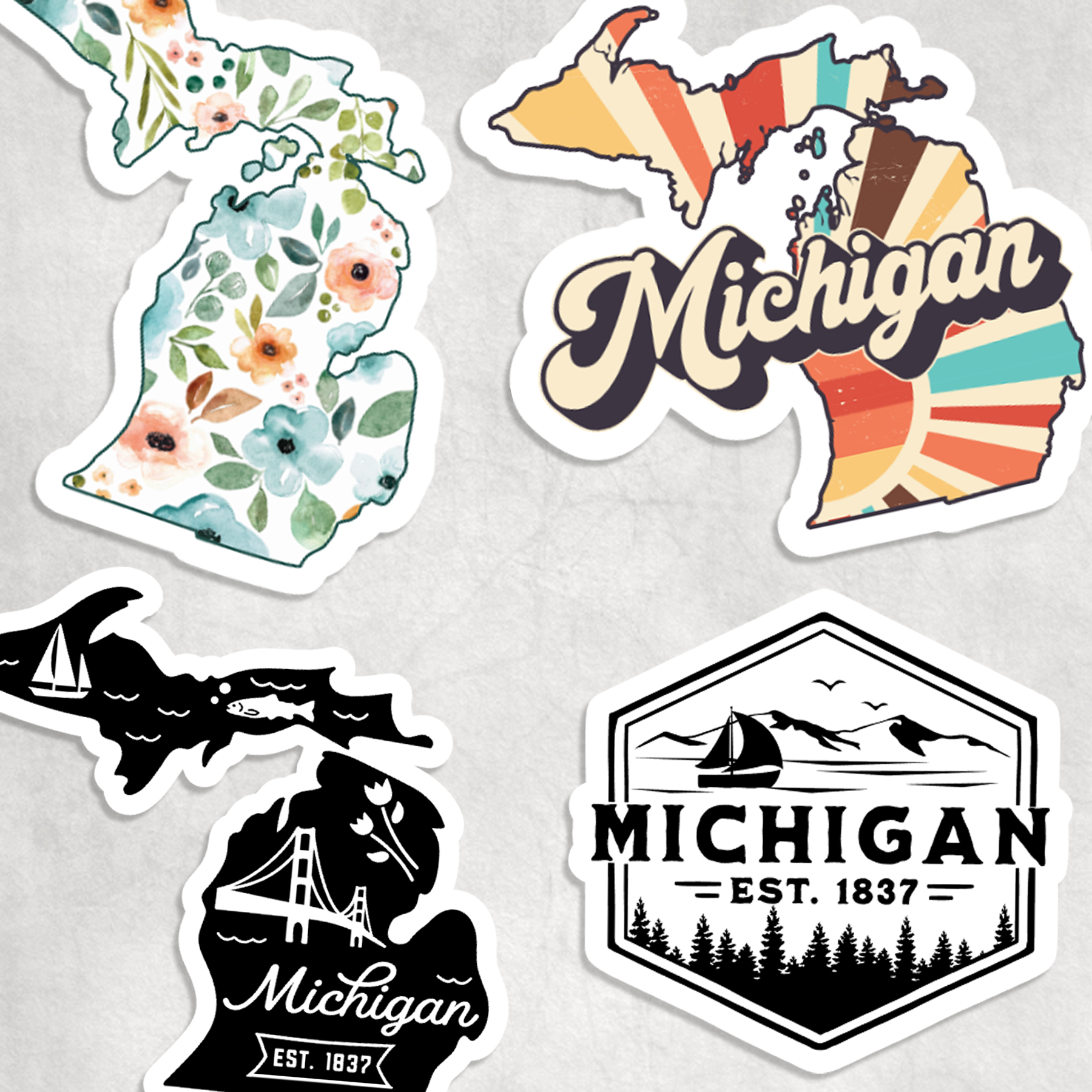 Michigan Stickers: Design 3 - Icon