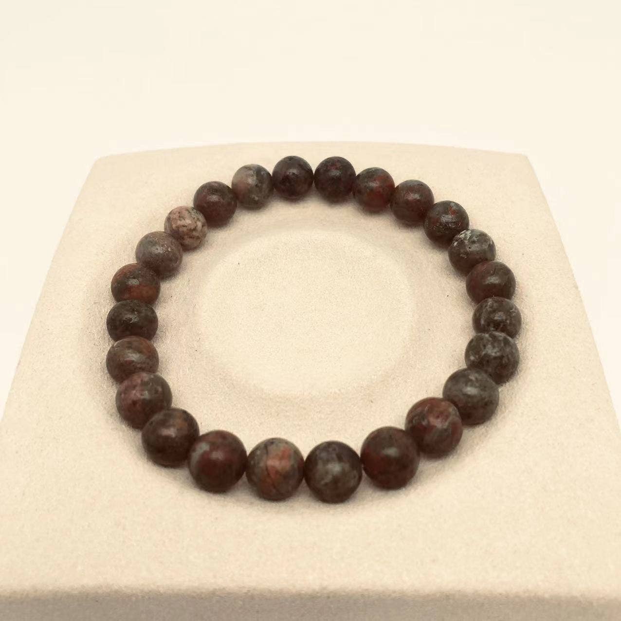 8MM Elastic Blue White Stone Bracelets