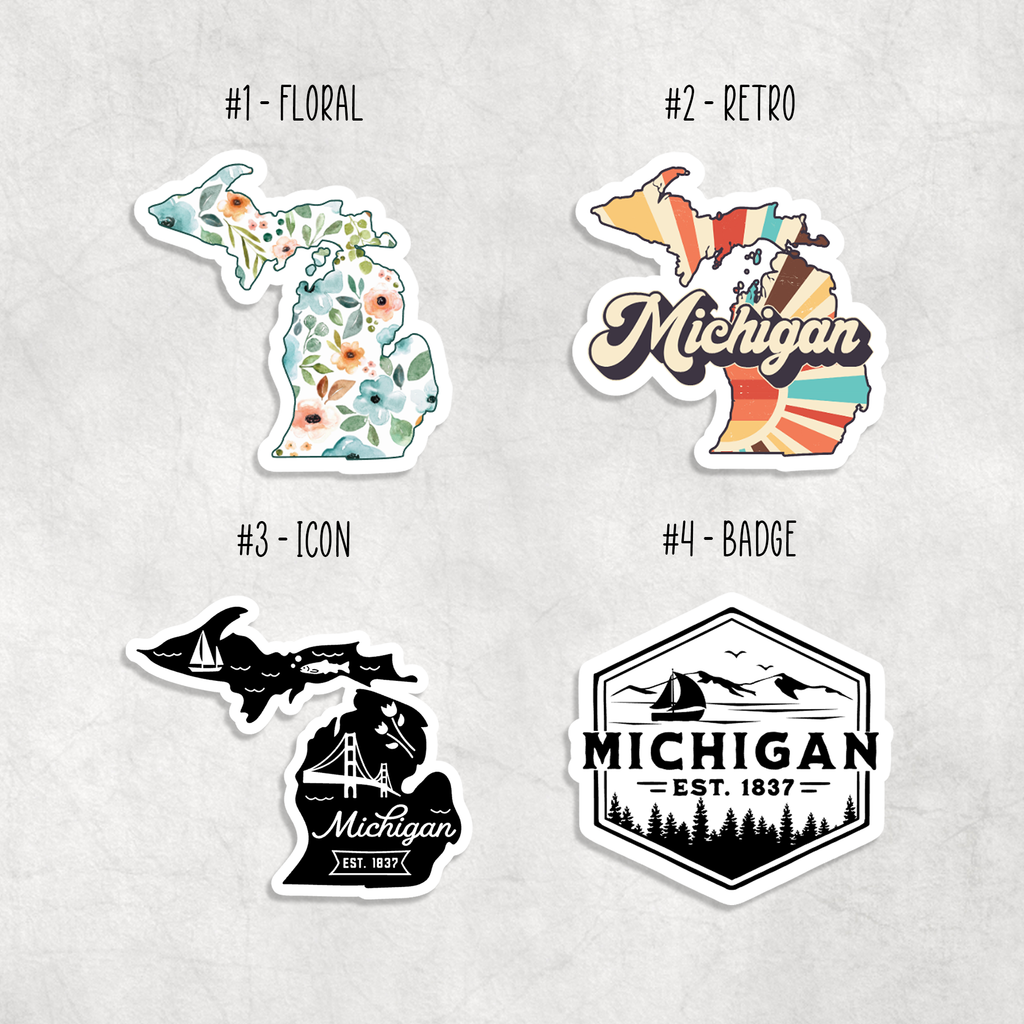Michigan Stickers: Design 3 - Icon