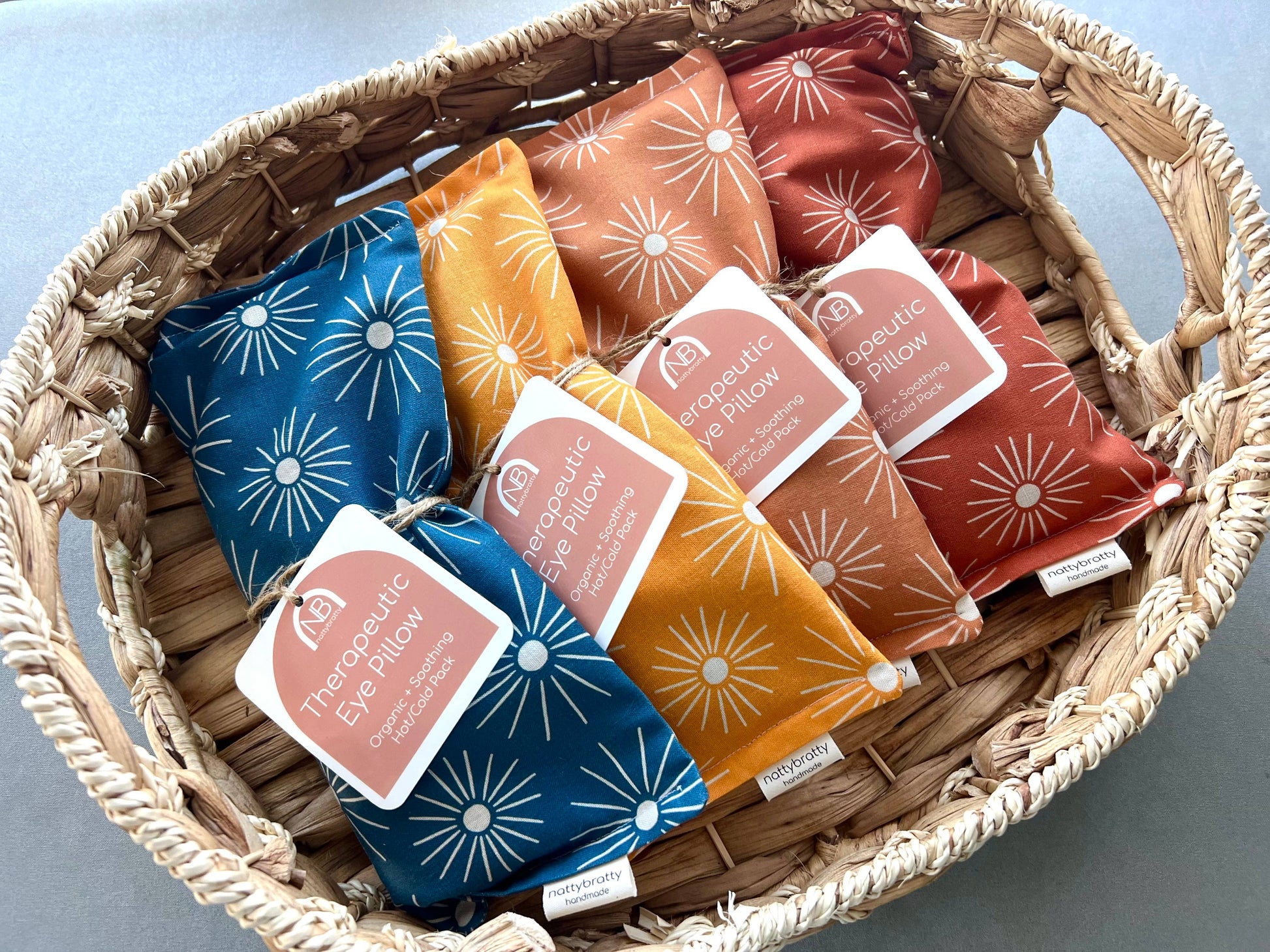Scented Eye Pillow - Sun Prints - Hot/Cold Pack - Migraine Mask: Midnight, Scented : Add Lavender