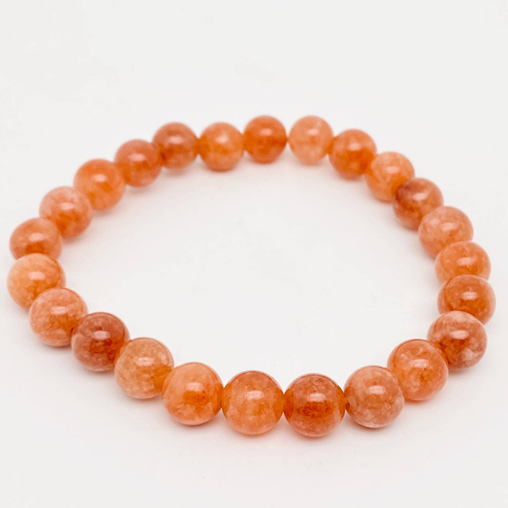 8MM Elastic Natural Stone Bracelets - CS: Amethyst