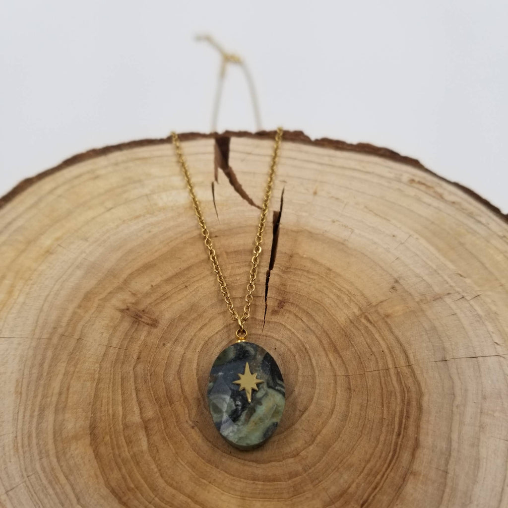 Bright Sun Natural Crystal Necklace: Pink