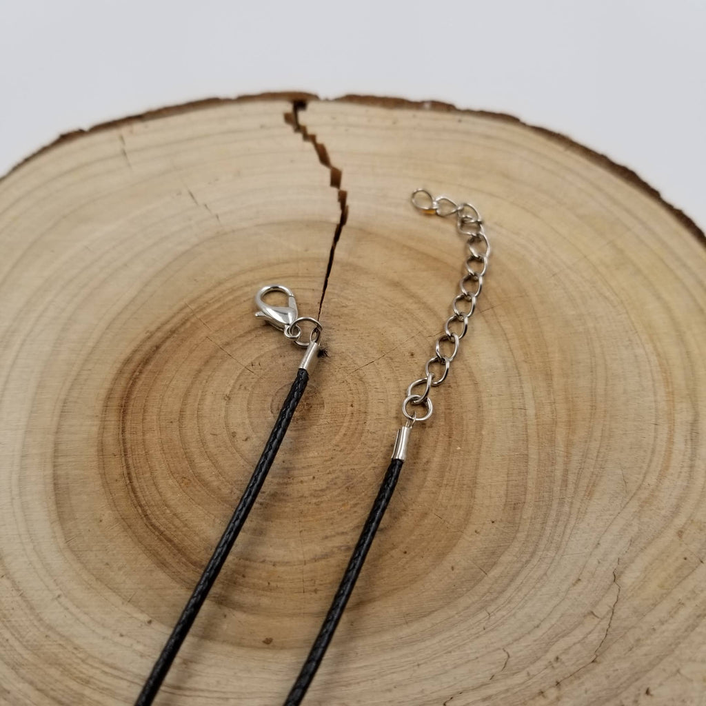 Bronze Natural Crystal Moon Pendant Necklace: Purple