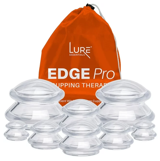 Lure Essential EDGE Cupping Pro Set Of 8- Clear