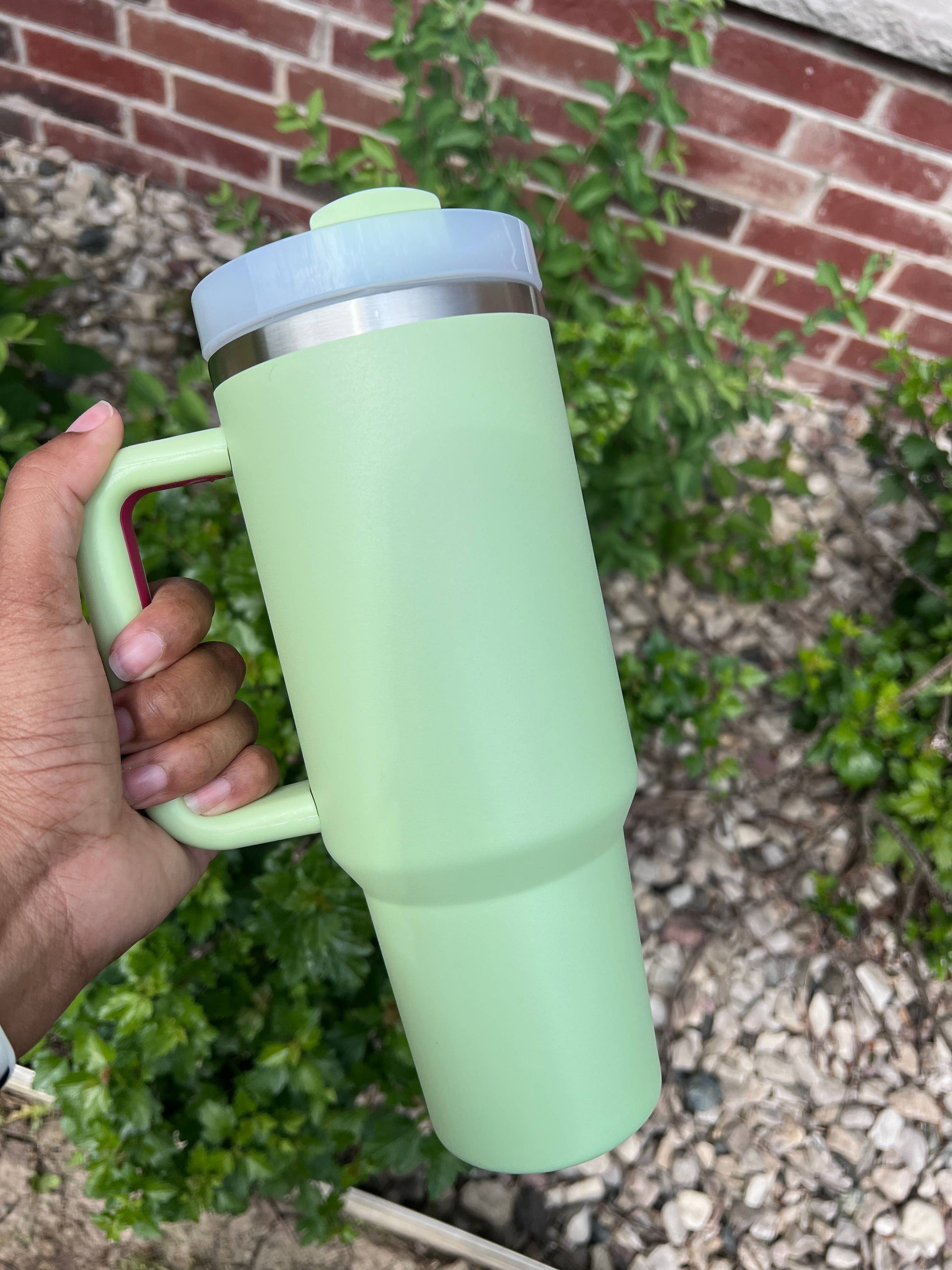 40oz Blank Tumblers with Handle: Daisy