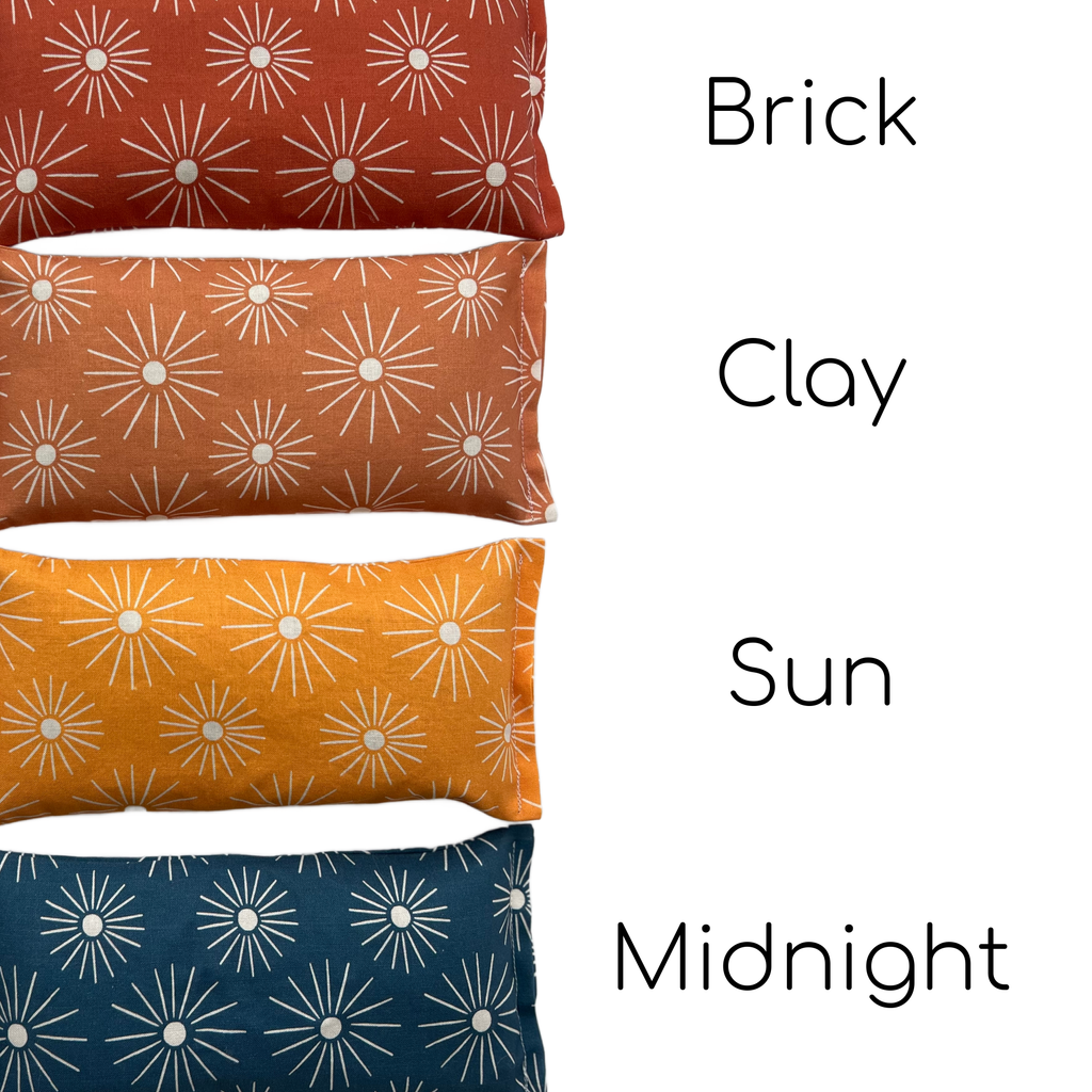 Scented Eye Pillow - Sun Prints - Hot/Cold Pack - Migraine Mask: Sun, Scented : Add Lavender