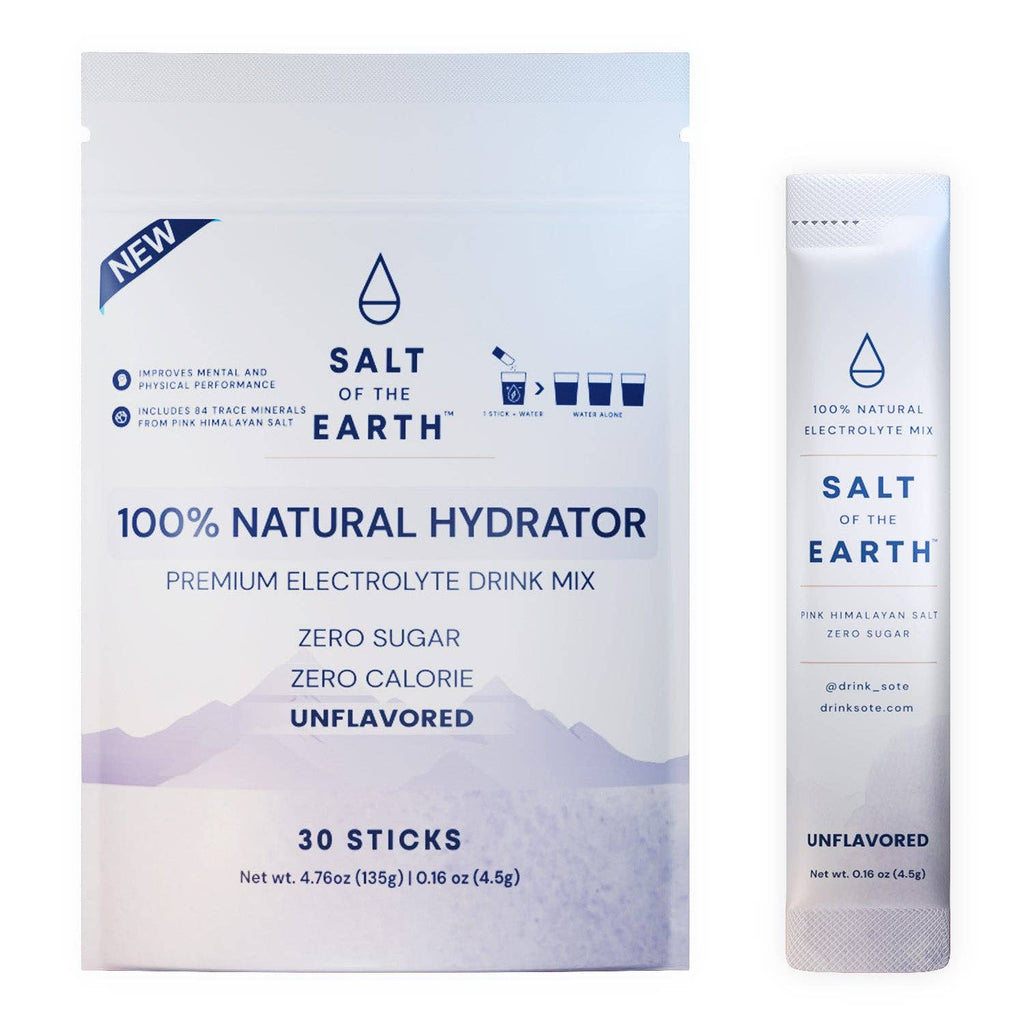 Salt of the Earth | Natural Electrolytes | Unflavored: 12-stick box