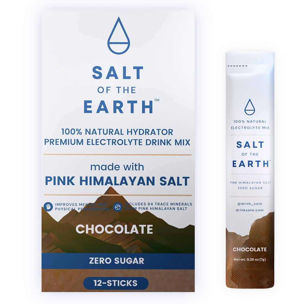 Salt of the Earth | Natural Electrolytes | Chocolate: 30-stick bag