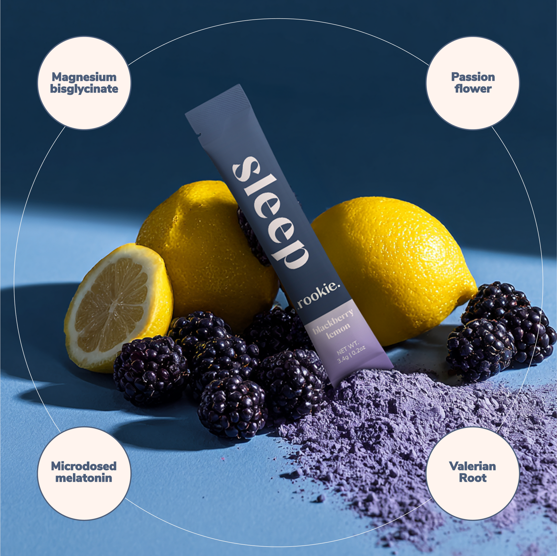 Blackberry Lemon Natural Sleep Aid w/ Magnesium