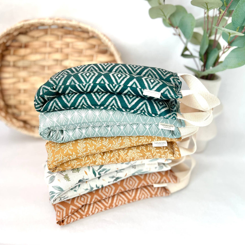 Hot/Cold Therapy Pack - Zen Garden Collection: Mustard, Add Handles : Scented