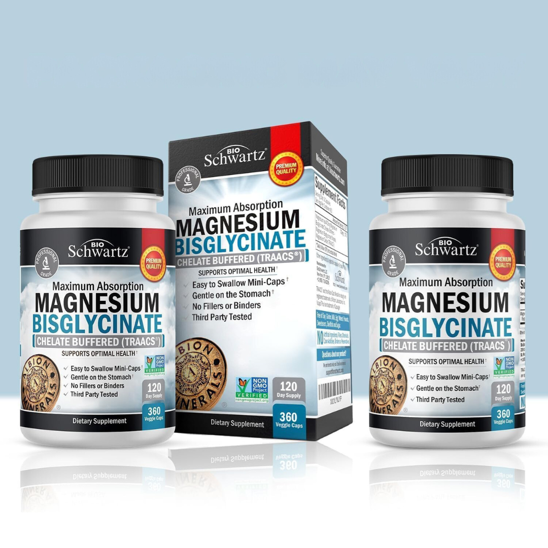 Magnesium Bisglycinate: Energy & Muscle Support (360 Cap)
