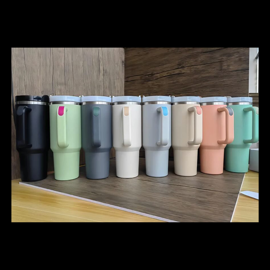 40oz Blank Tumblers with Handle: Daisy